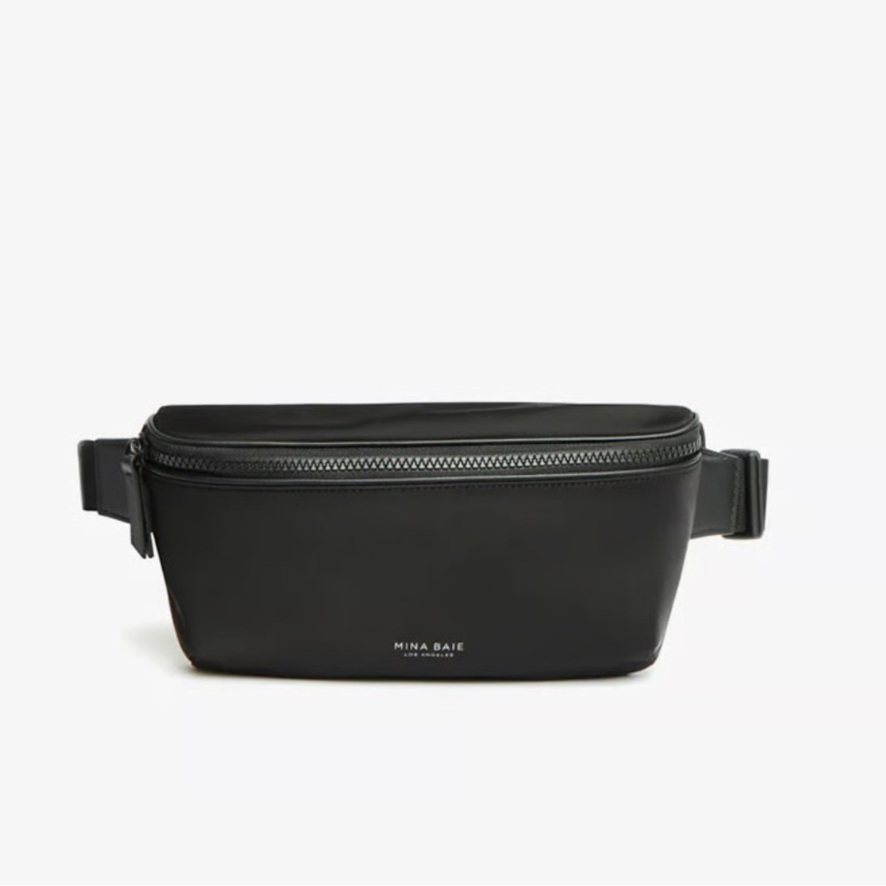 Mina Baie Roe Belt Bag (Nylon) in Black